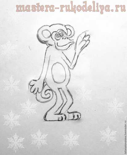 Мастер-класс по сухому валянию: Забавная обезьянка из шерсти