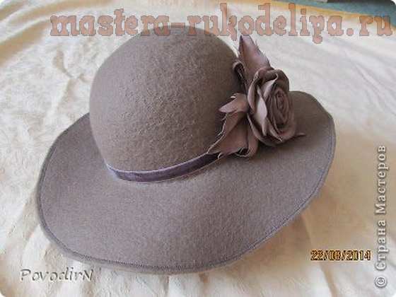 Мастер-класс по мокрому валянию: Женская шляпка