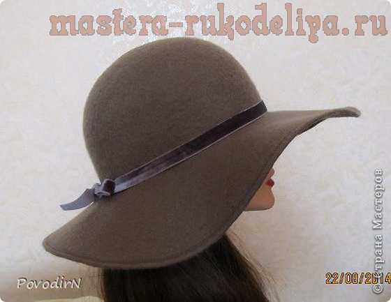 Мастер-класс по мокрому валянию: Женская шляпка