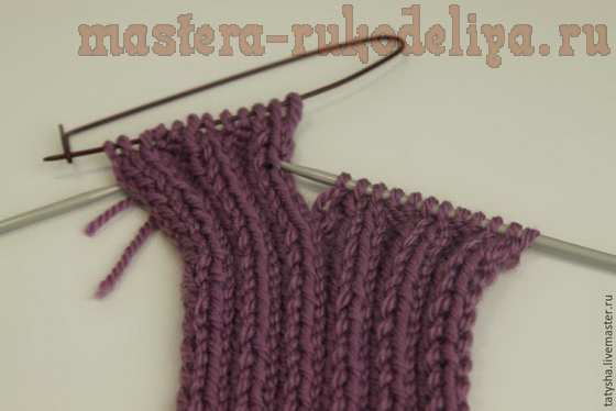 Мастер-класс по вязанию спицами: Красивая повязка для девочки