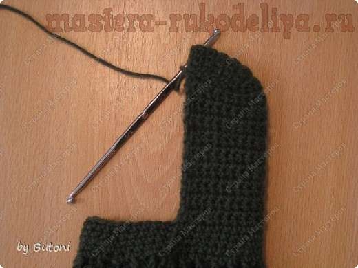 Мастер-класс по вязанию крючком: Вяжем носки9