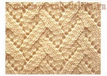 Схема узора для вязания спицами - 15