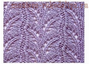 Схема узора для вязания спицами - 16