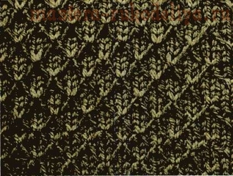Схема узора для вязания спицами - 25