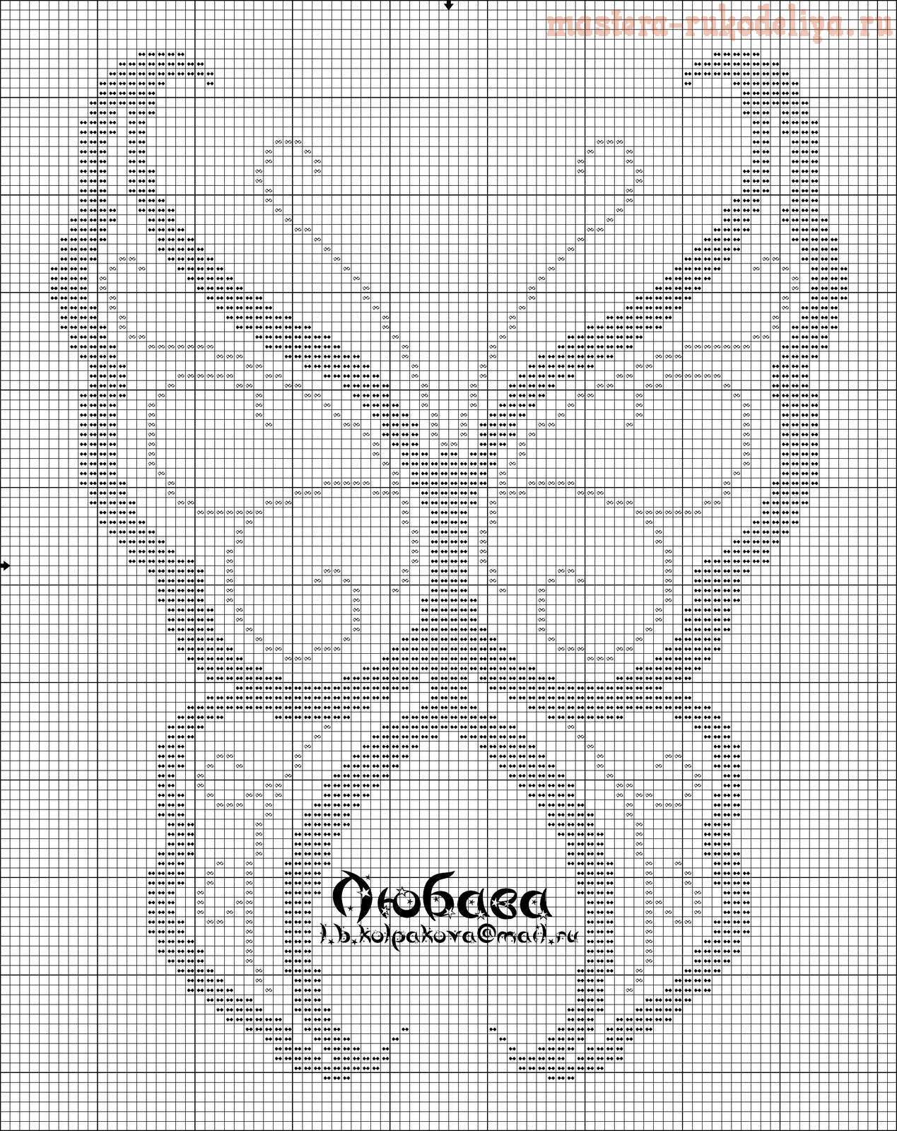 Схема для вышивки: Бабочки3