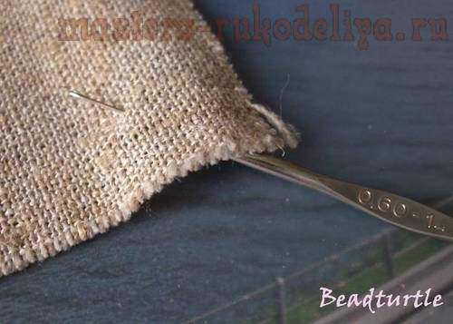 Мастер-класс: Бисерная вышивка обычным крючком для вязания