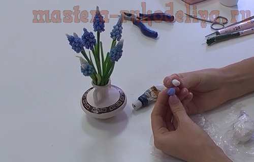 Мастер-класс по керамической флористике: Мускари