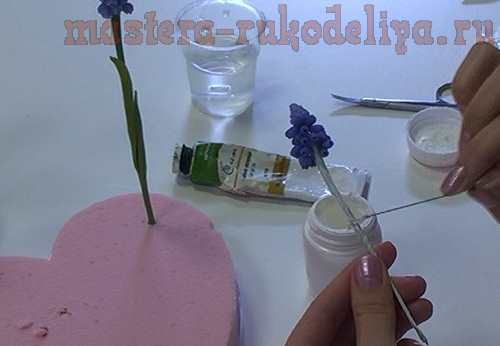Мастер-класс по керамической флористике: Мускари
