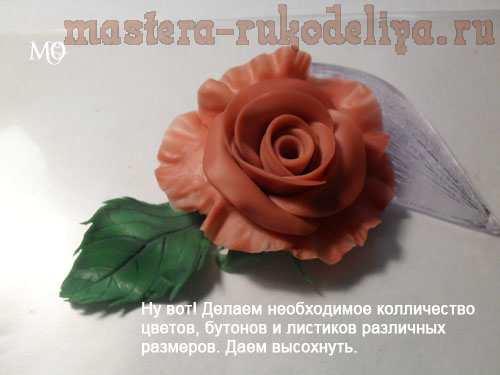 Мастер-класс по лепке из холодного фарфора: Розы