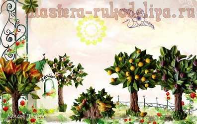 Мастер-класс по лепке из холодного фарфора: Магниты Сказочные деревья и кленовые листья