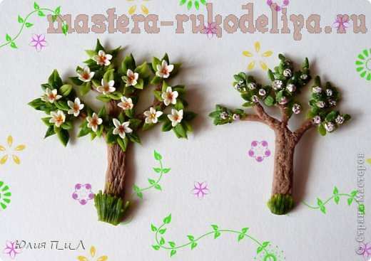 Мастер-класс по лепке из холодного фарфора: Сказочные деревья и кленовые листья