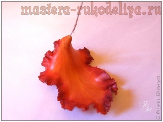 Мастер-класс по керамической флористике: Тонировка цветка