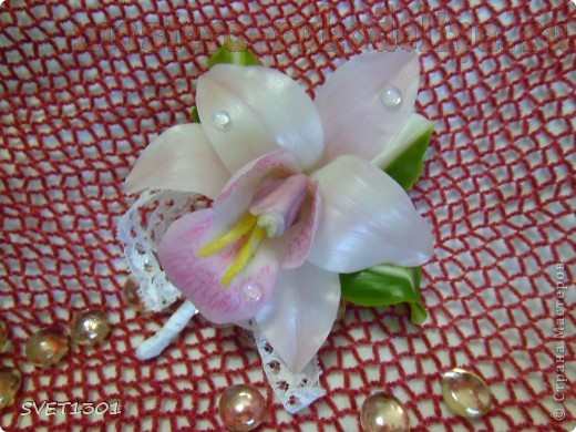 Мастер-класс по лепке из холодного фарфора: Орхидея цимбидиум