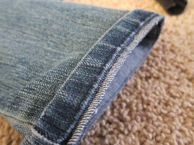 Как подшить джинсы вручную