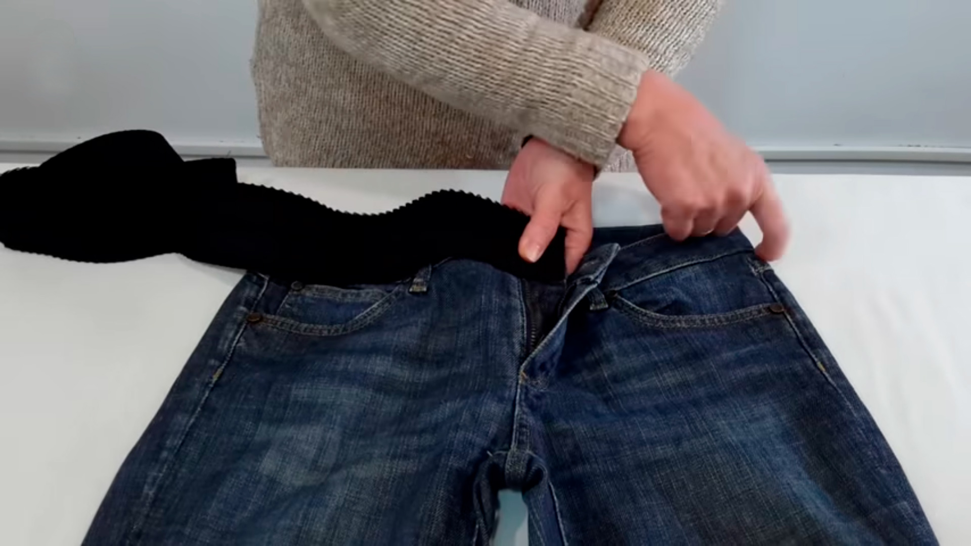 Как поднять талию на брюках