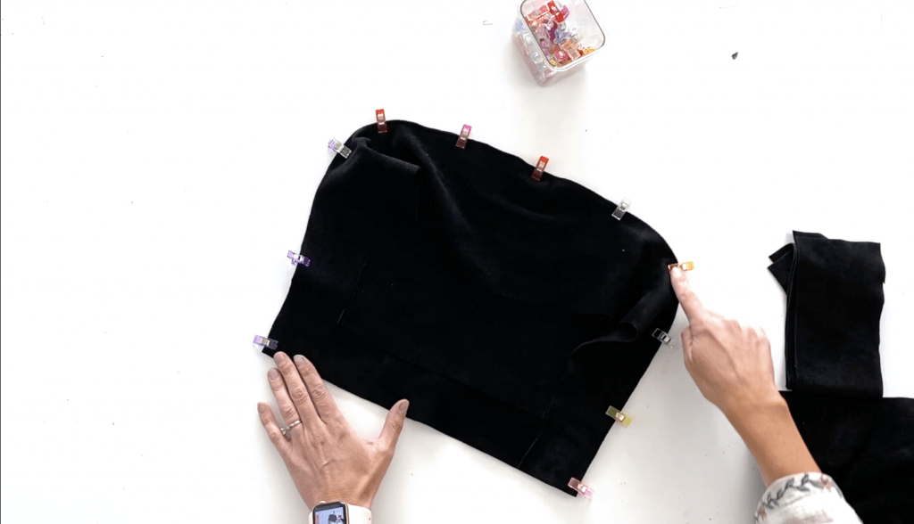Сшиваем основыне детали сумки